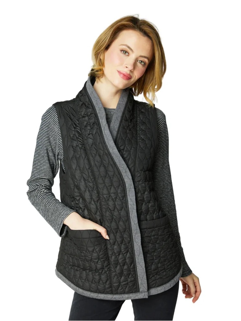 NEW NWT Habitat City Double Face Diamond Quilted Vest Size Small